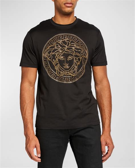 versace collection medusa print t shirt|men's versace t shirt sale.